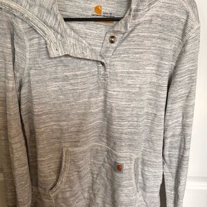 Carhartt Heathered Gray Slightly Fitted Top